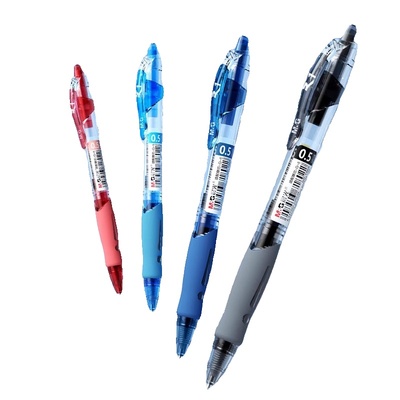 晨光按动中性笔gp1008黑色红蓝笔