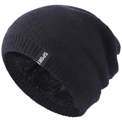 中老年人羊毛男士毛线帽加绒加厚