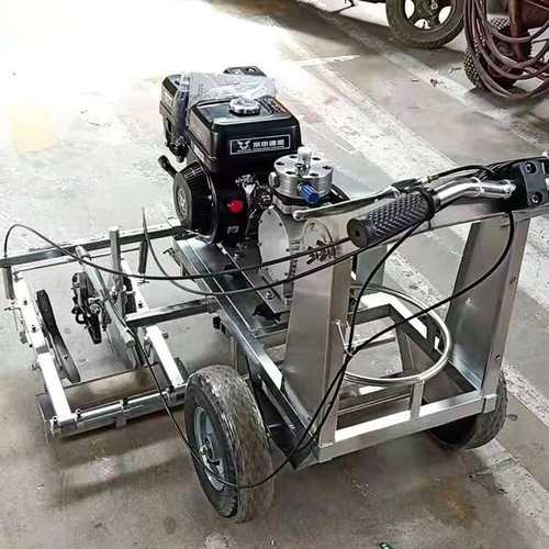 电动款手推划线机 塑胶跑道无毛边标线机 厂房车位电动路面划线机