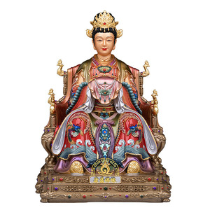 三霄娘娘铜像家用供奉摆件