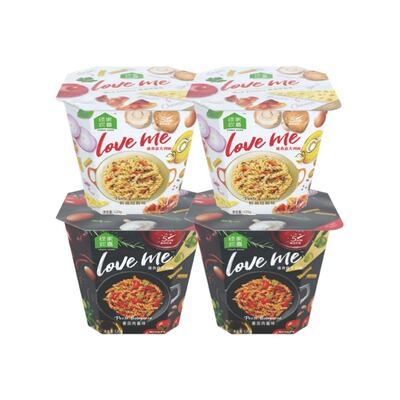 loveme速食意大利面免煮冲泡意面方便面泡面面体低脂高蛋白夜宵