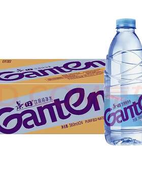 百岁山Ganten/景田饮用纯净水560ml/360ml *24瓶整箱装非矿泉水
