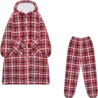 Bananagirl冬季珊瑚绒睡衣女士