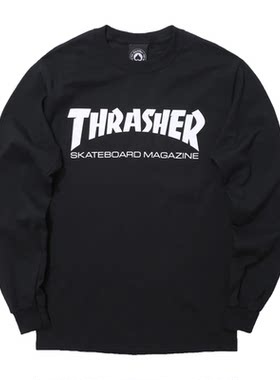 THRASHER 美线经典胸前长袖上衣 SKATE MAG LONG SLEEVE