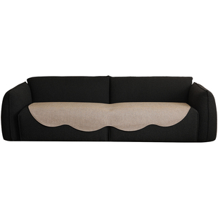 沙发垫法式复古简约坐垫侘寂棉麻中古客厅四季通用雪尼尔防滑垫布