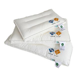 上新A类儿童全棉抗菌防螨枕芯 小学生青少年立体支撑力定型枕头