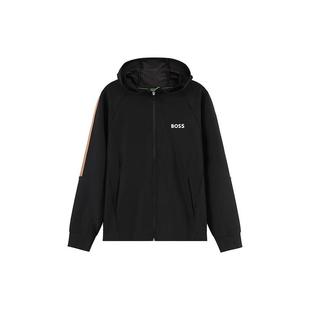HUGO BOSS 条纹边饰卫衣 男款 黑色