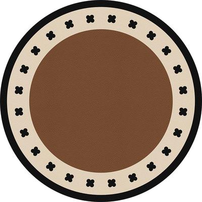 中古风圆桌垫防水防油餐桌布