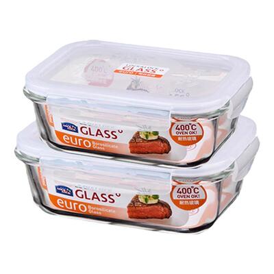 乐扣乐扣耐热玻璃保鲜盒可微波炉