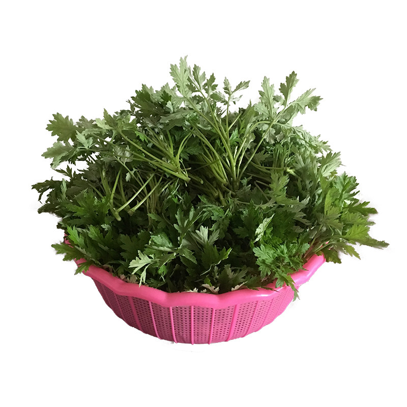 野生新鲜艾草全嫩芽无泥送蒸笼布