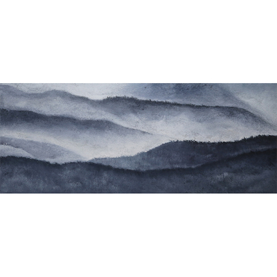 纯手工国风横版卧室挂画