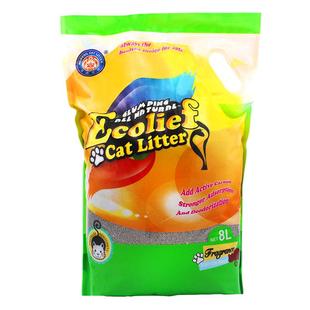 美鹏猫砂6.5kg柠檬香破碎型钠基鹏润土猫砂强力结团除臭吸水13斤