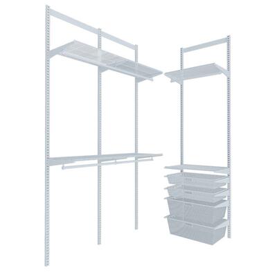 【五金猛男】1.8米宽金属衣柜壁挂式定制懒人挂衣服折叠拉篮衣架