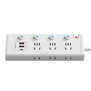 正牛正品多功能插座插线板插排分控开关带USB20W快充防过载拖线板