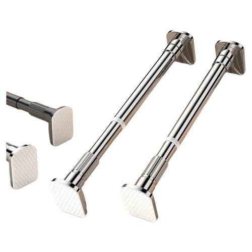 免打孔伸缩杆阳台晾衣架窗帘杆子挂衣杆卫生间晾衣杆可伸缩承重