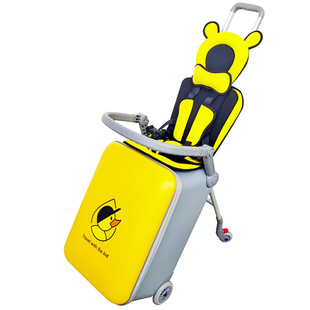 2024年新款QBOX儿童拉杆箱坐骑旅行箱子20寸登机宝宝可坐的遛娃车