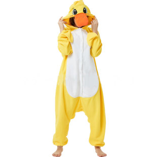 年会卡通男女睡衣派对演出小黄鸭乌鸦狐狸狮子青蛙黑猫动物表演服