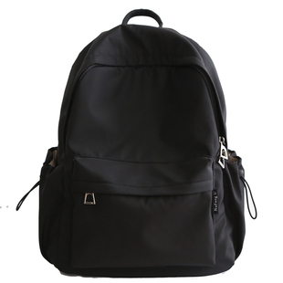 NR森系百搭简约纯色双肩包女日韩时尚休闲书包女大学生双肩背包女