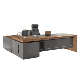 简约现代办公桌老板桌椅组合办公家具办公室总裁经理桌单人大班台