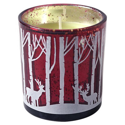 欧创意浪漫圣诞烛台蜡烛杯