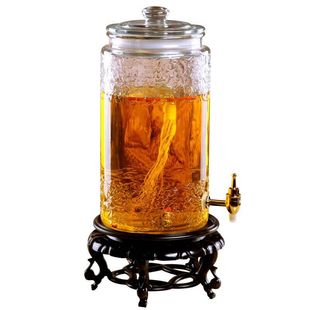 加厚玻璃泡酒瓶带龙头10斤20斤密封酿酒罐药酒专用泡酒坛子桶酒缸