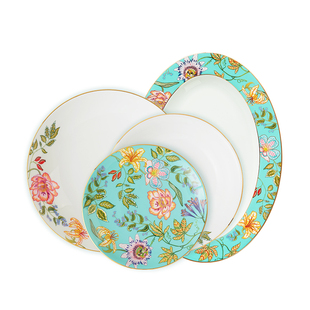 国瓷永丰源春暖花开餐具散件盘碟 DIY自由组合 餐盘鱼盘 安全包装