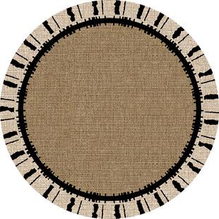 圆形茶几桌垫中古氛围感圆餐桌布免洗防油防水桌面保护垫台布盖布