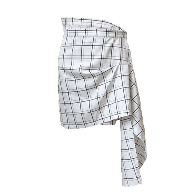 网红百搭包裹式不规则半身裙