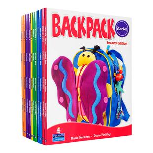 原版进口backpack第二版新版 学生书+练习册 Pearson Education朗文培生出版社单词句型语法综合课外辅导培训机构朗文背包英语系列