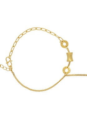 茉奢岁岁平安小蜜腰碎碎冰手链925银高级感轻奢设计寓意气质礼物