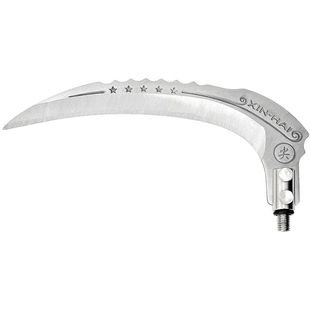 无焊接钓鱼割水草弯刀加厚铜接头8mm通用镰刀头便携野钓打窝芦苇