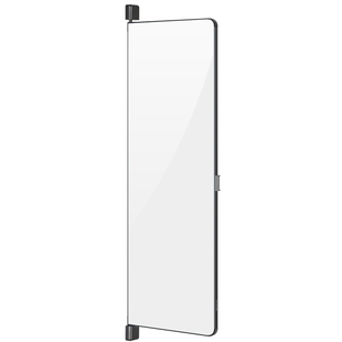 顶固衣柜穿衣镜内置推拉卧室贴柜门隐形旋转隐藏式折叠平开门镜子