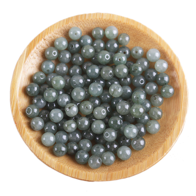 diy翡翠a货精挑油青冰糯种散珠