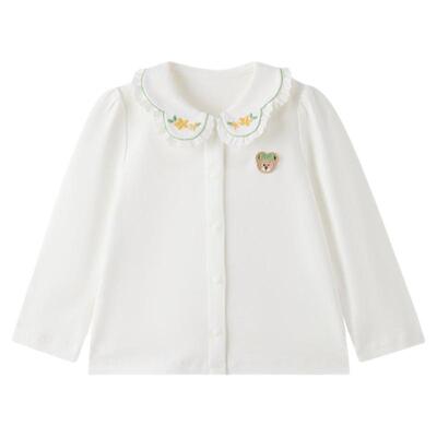 【熊宝棉】PawinPaw卡通小熊童装26年春夏季新款女宝宝翻领T恤