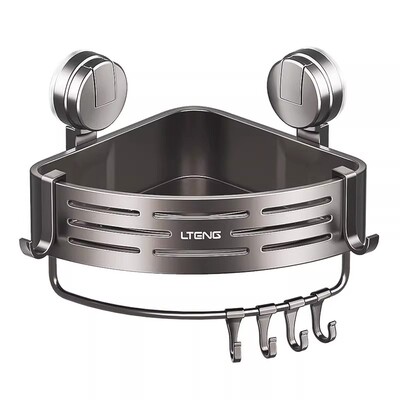 浴室吸盘转角洗漱台置物架壁挂卫生间墙上洗手台收纳架浴室置物架