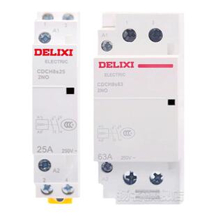 德力西家用接触器CDCH8s25 25A 2P 2NO 220-240V酒店插卡取电专用