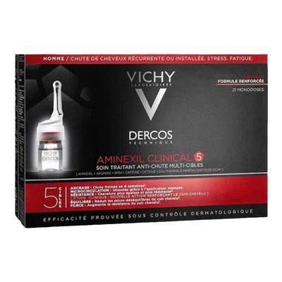 欧洲直邮Vichy薇姿DERCOS防脱固发头皮护理安瓶精华液6mlx21 男版