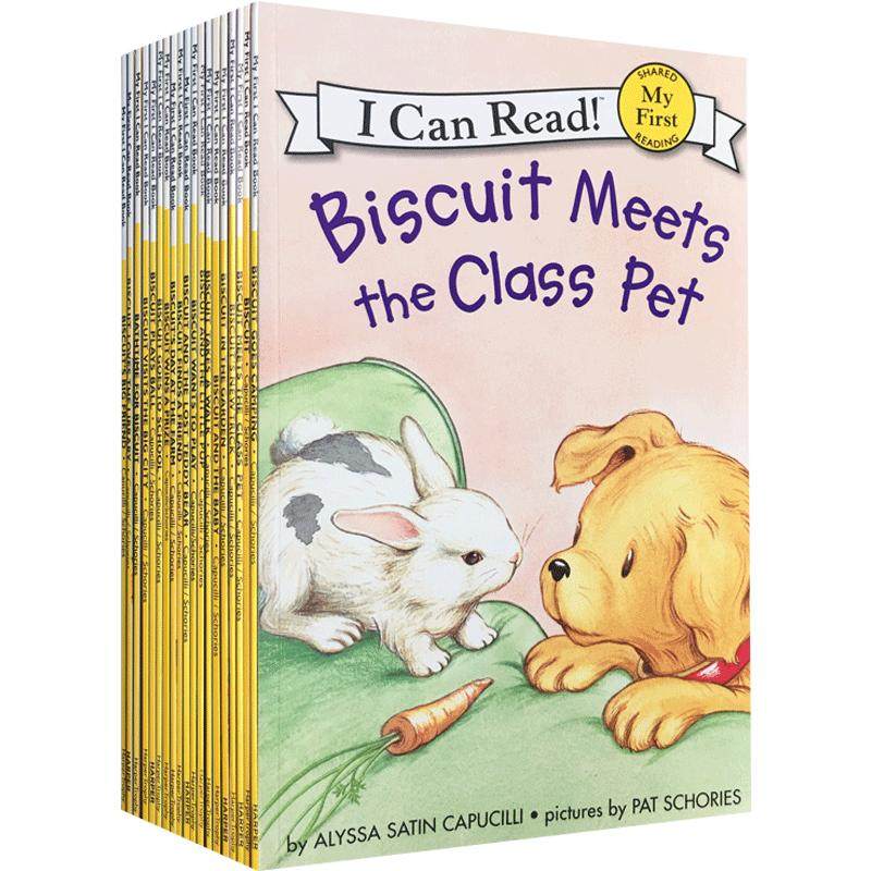 【送音频】小饼干狗18册英文原版绘本My first i can read一阶段biscuit汪培珽书单英语启蒙入门3-6岁分级读物icanread