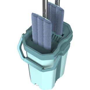 刮刮乐拖把配件替换布拖把杆通用不带桶单拖把懒人免手洗平板拖把