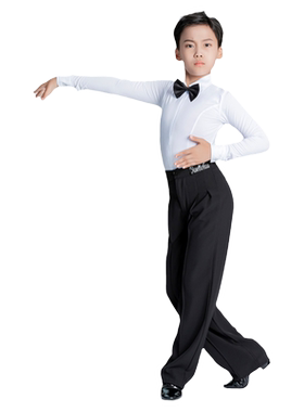 雅色墨画男童拉丁比赛考级规定服