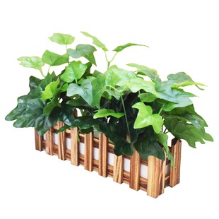 仿真绿色植物花草 假花塑料花 隔断摆件花艺 鞋柜遮挡绿植栅栏花