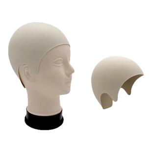 头模纹绣头皮色料练习仿皮硅胶模特头5D整头发际线皮肤感半永久皮