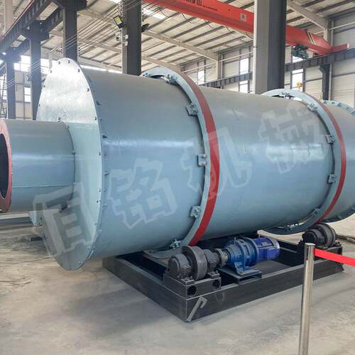 石英砂河沙三筒烘干机钙粉水渣锯末矿粉三回程干砂旋转式滚筒