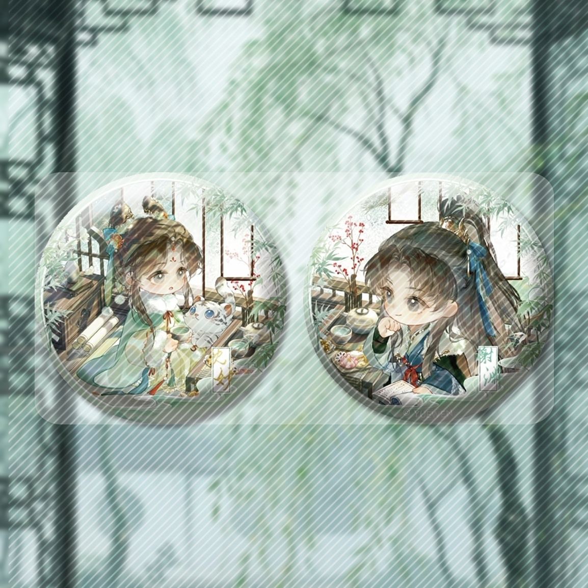 自制晨枫重生之将门毒后雪承花时周边Q版徽章沈妙谢渊吧唧谷子58