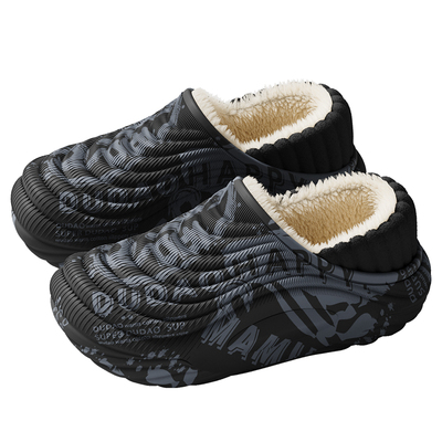 国潮悟防水棉拖鞋男款秋冬季包跟