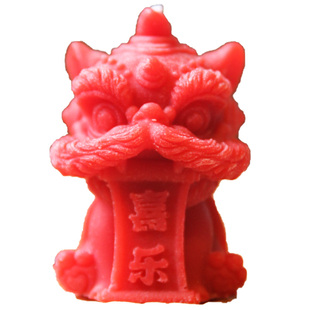 香薰蜡烛香氛摆件伴手礼盒装礼物新年限定平安喜乐醒狮石狮子蜡烛