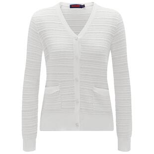 Navigare意大利小帆船V领薄款针织开衫女春季黑色毛衣