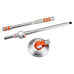 大卫旋转拖把杆拓朴通用拖布头粗杆手压式伸缩杆配件钢盘墩布杆