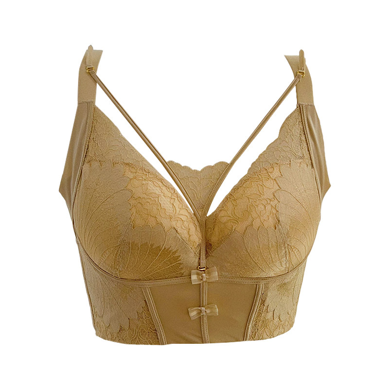 齐标高货~院线款撤柜蕾丝薄棉杯调整型文胸收副乳防下垂塑型内衣