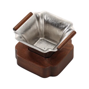 创意纯钛滤茶器茶漏茶滤超细茶道茶漏茶叶滤网茶水分离茶隔公道杯